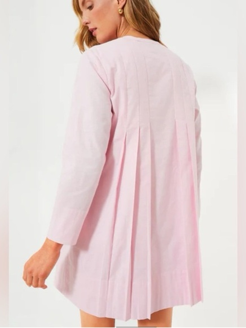 NWOT Tuckernuck Pink Lightweight Oxford Luella Dress - Picture 2 of 10